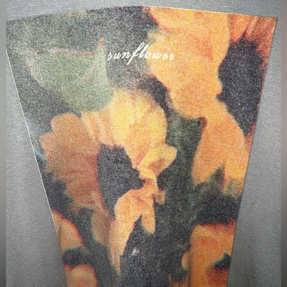 SUNFLOWER DROP SHOULDER OVER SIZED T-SHIRT - Picture 4 of 5